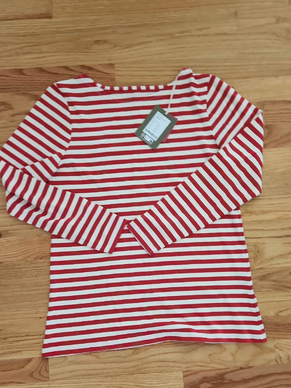 NWT Gudrun Sjoden Striped Basic Tee Organic Cotton